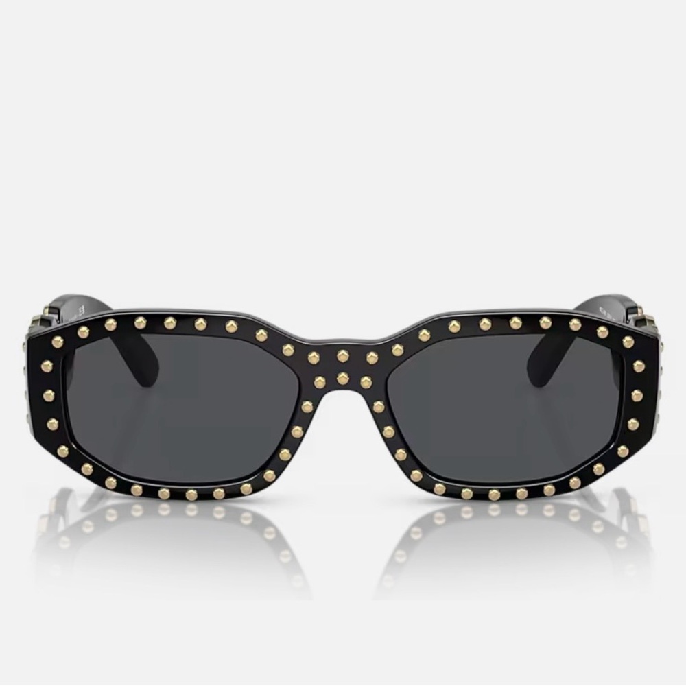 Versace Medusa Biggie Studded Sunglasses - Picture 12 of 15